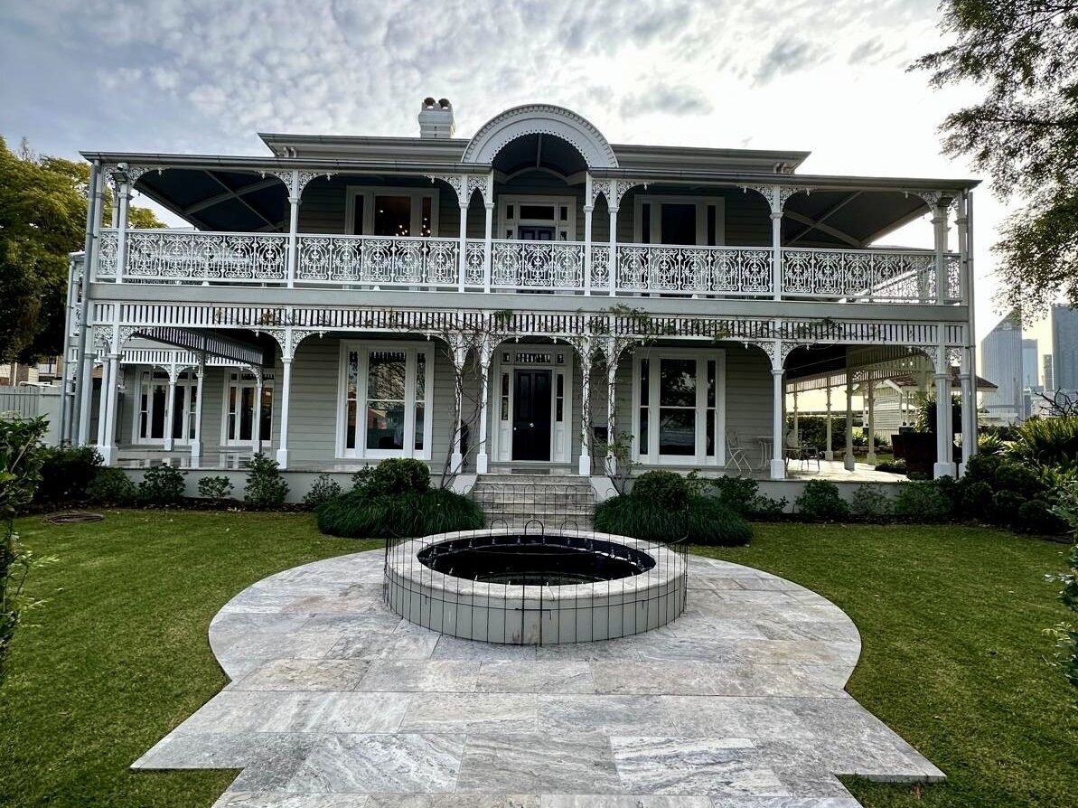 Large stunning home with clean windows and city views. 